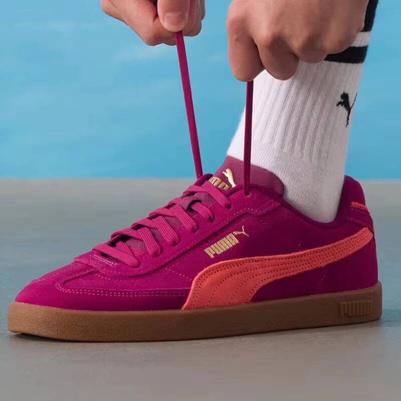 Unisex Puma 400717-23 Magenta  - Puma Shoes Suede Classic ulasan dan harga