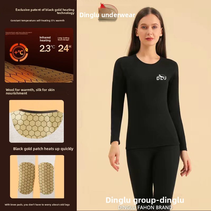 Deer Black Gold Graphene Self- - Thermal Long John ulasan dan harga