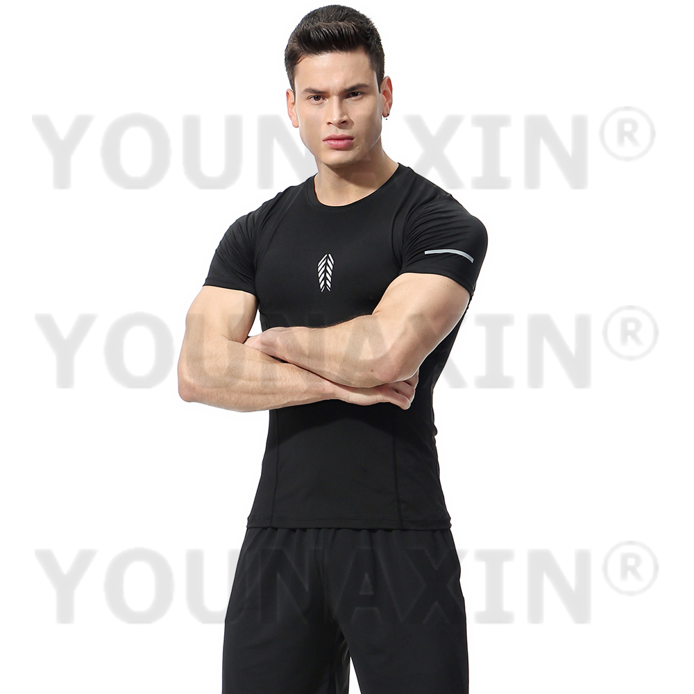Men's Short Sleeves T-Shirt Gy - T Shirt Tight Fit ulasan dan harga